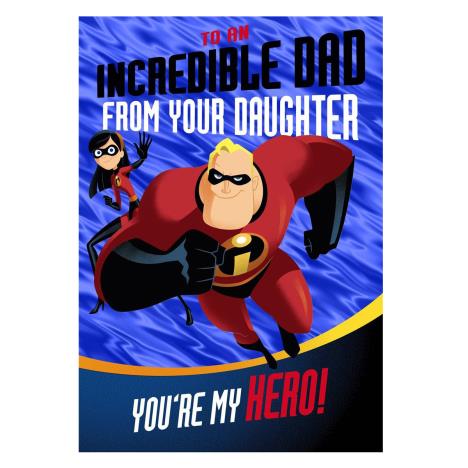 Dad From Daughter The Incredibles Father's Day Card £2.40